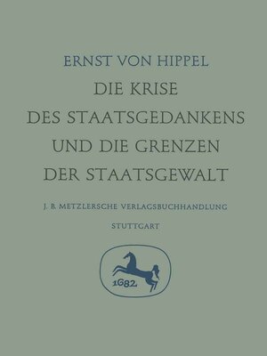 cover image of Die Krise des Staatsgedankens und die Grenzen der Staatsgewalt